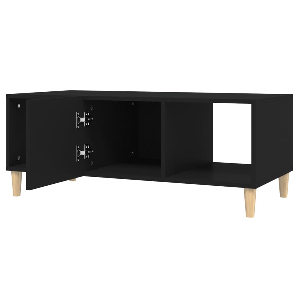 Coffee Table Black 102x50x40 cm Wood Material