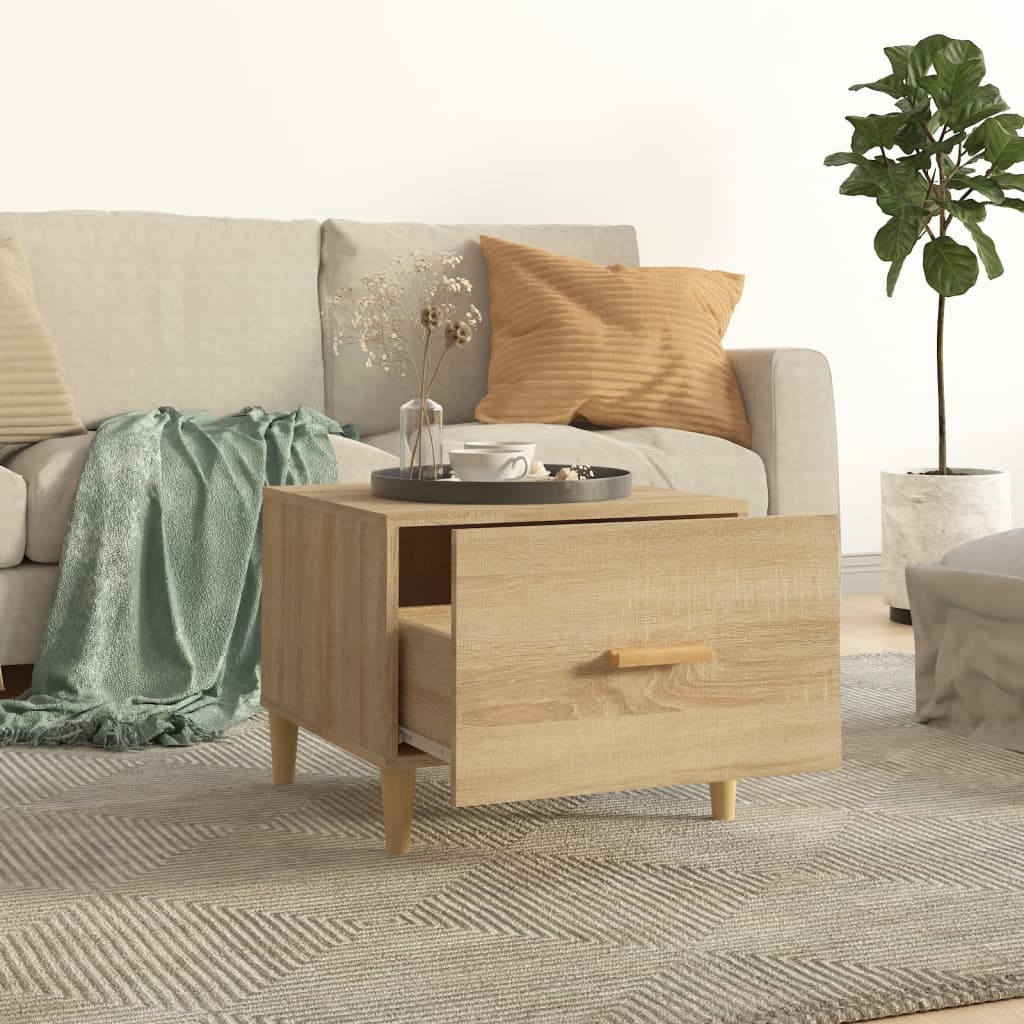 Coffee tables 2 pcs. Sonoma oak 50x50x40 cm wood material