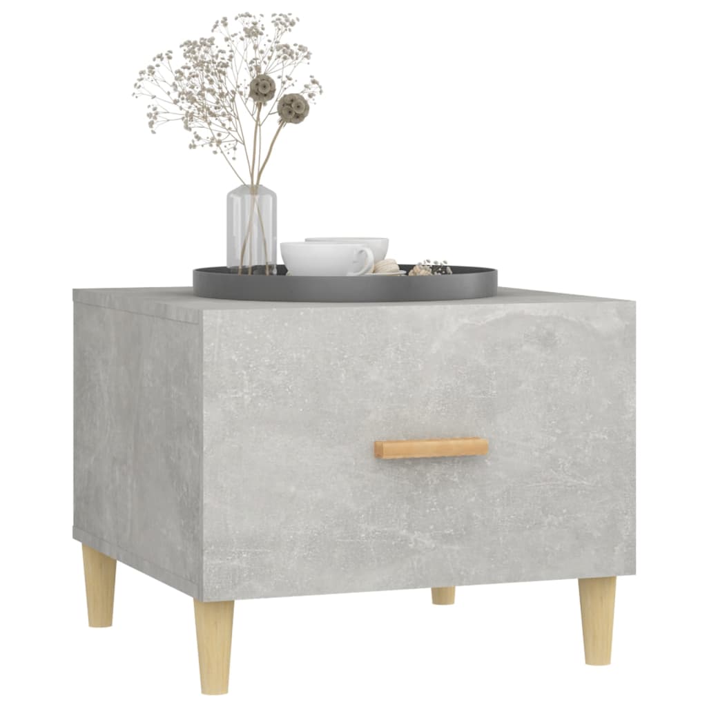 Table basse gris béton 50x50x40 m en bois