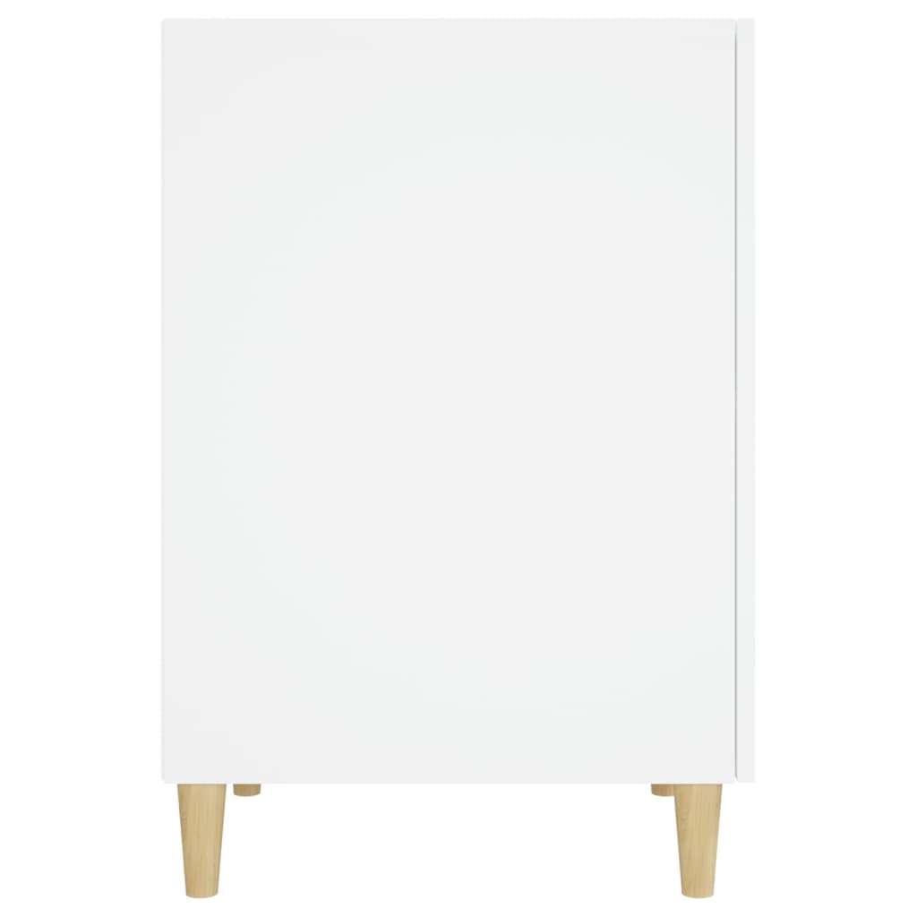 Desk White 140x50x75 cm Wood Material