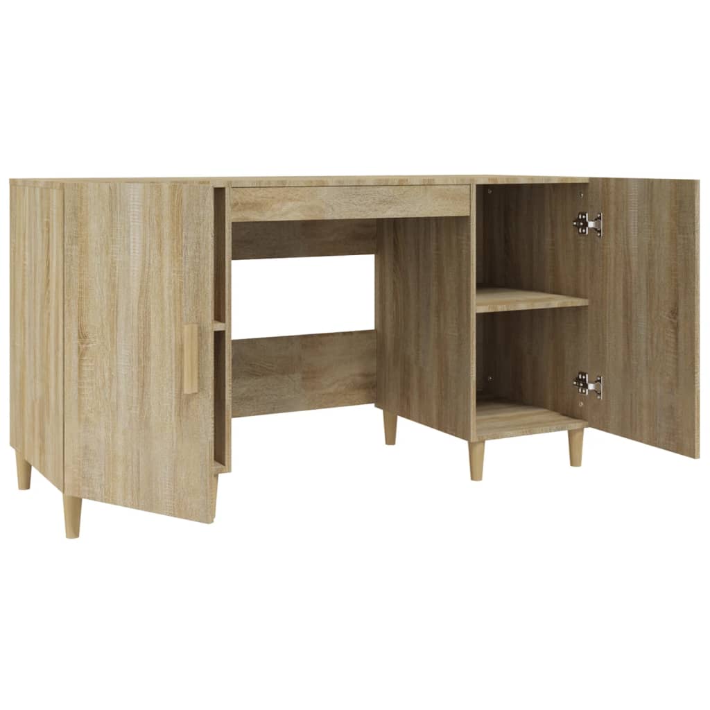 Desk Sonoma Oak 140x50x75 cm Wood Material