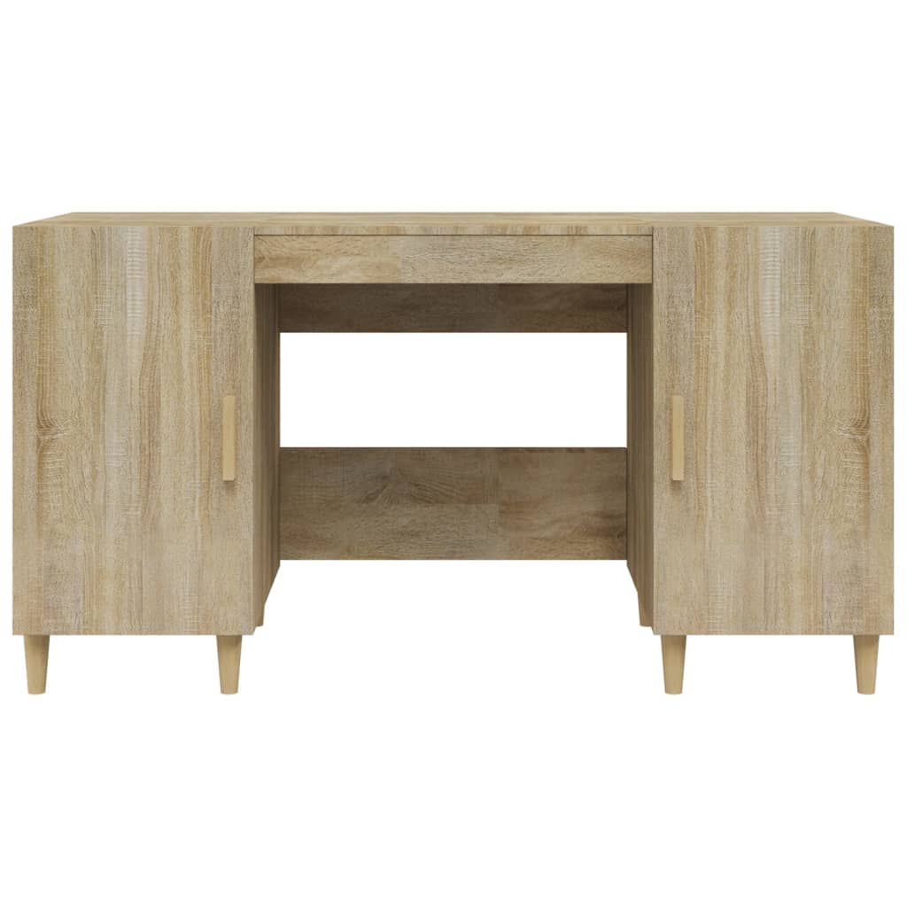 Desk Sonoma Oak 140x50x75 cm Wood Material