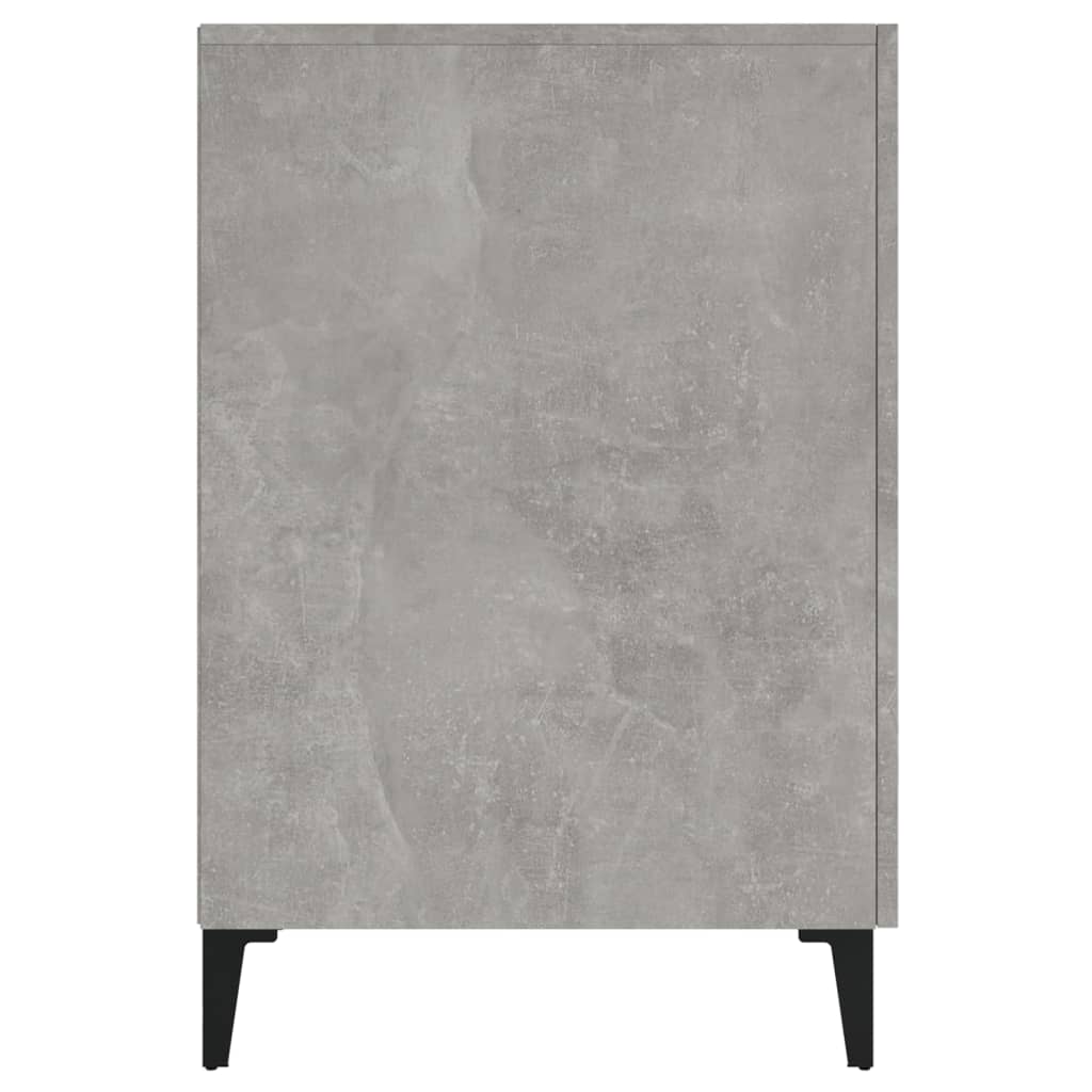 Desk Concrete Grey 140x50x75 cm Wood Material