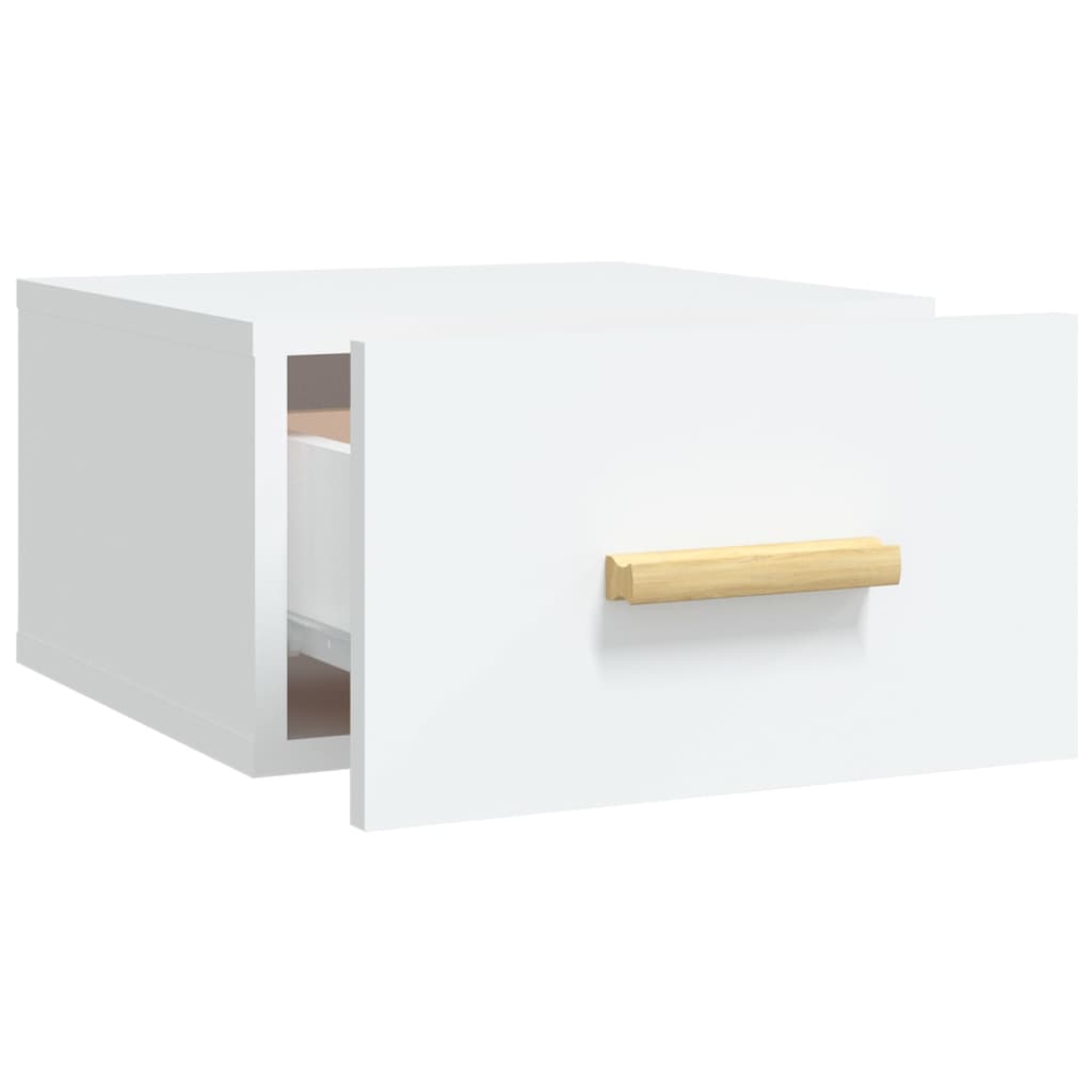 Wall Bedside Tables 2 pcs. White 35x35x20 cm