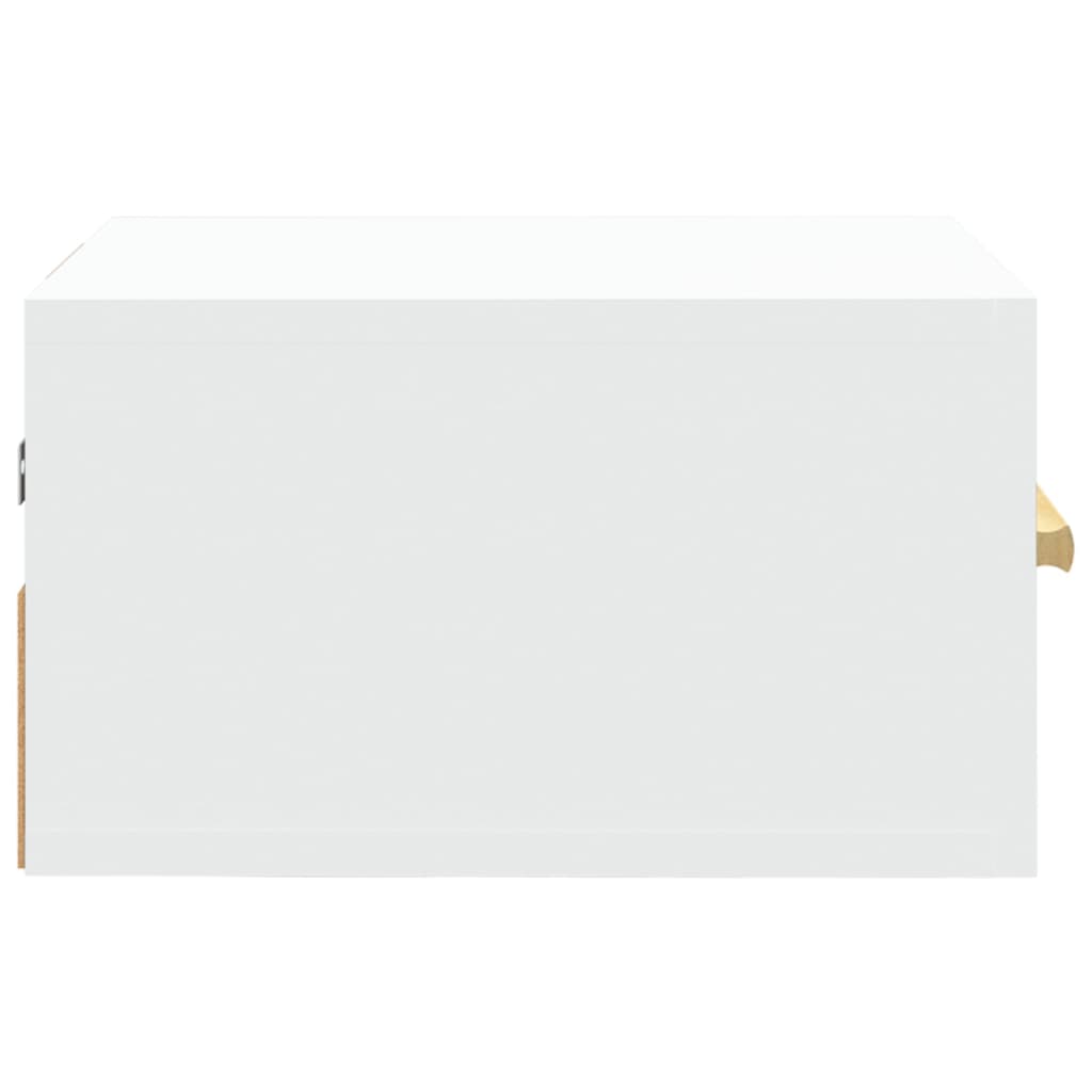Wall Bedside Tables 2 pcs. White 35x35x20 cm