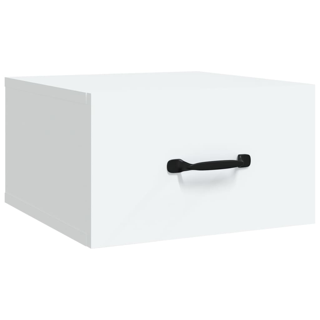 Wall Bedside Tables 2 pcs. White 35x35x20 cm