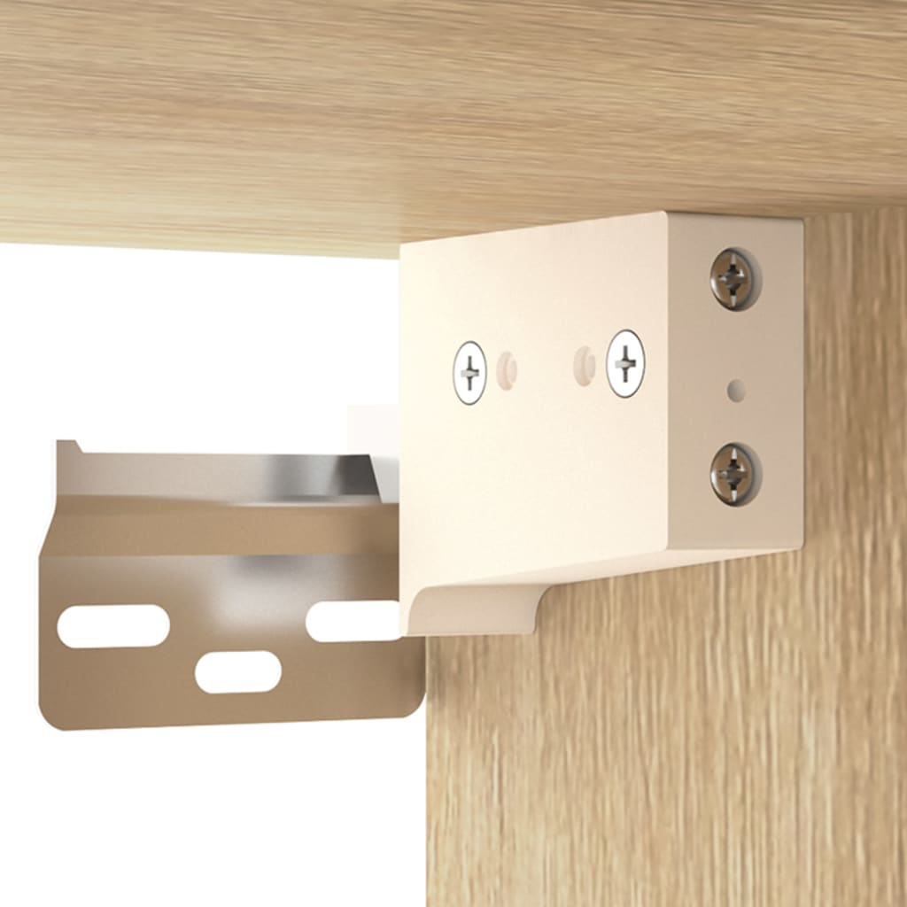 Wall-mounted bedside tables 2 pieces Sonoma oak 35x35x20 cm
