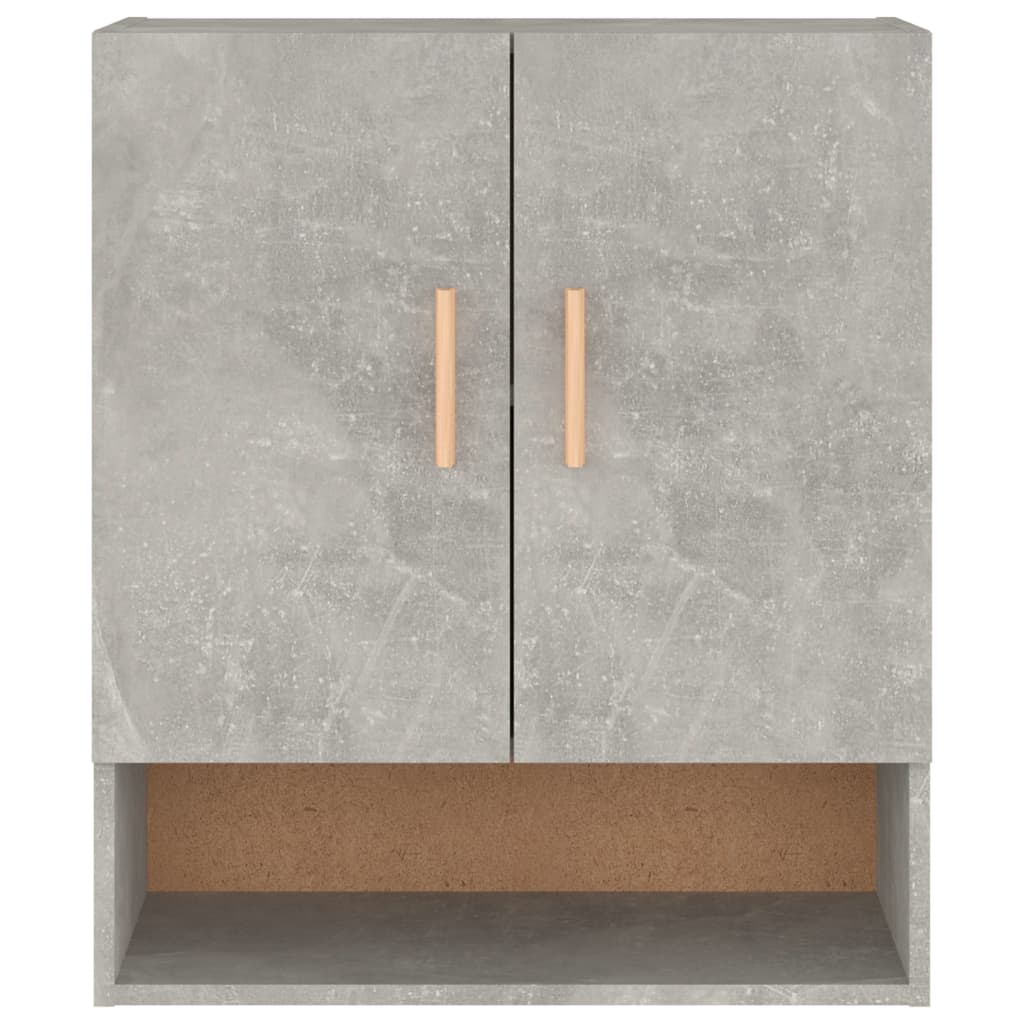 Armoire murale gris béton 60x31x70 cm en bois
