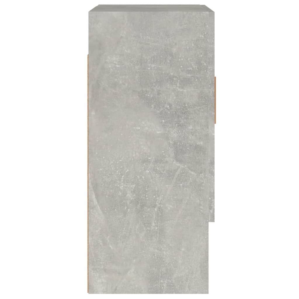 Armoire murale gris béton 60x31x70 cm en bois