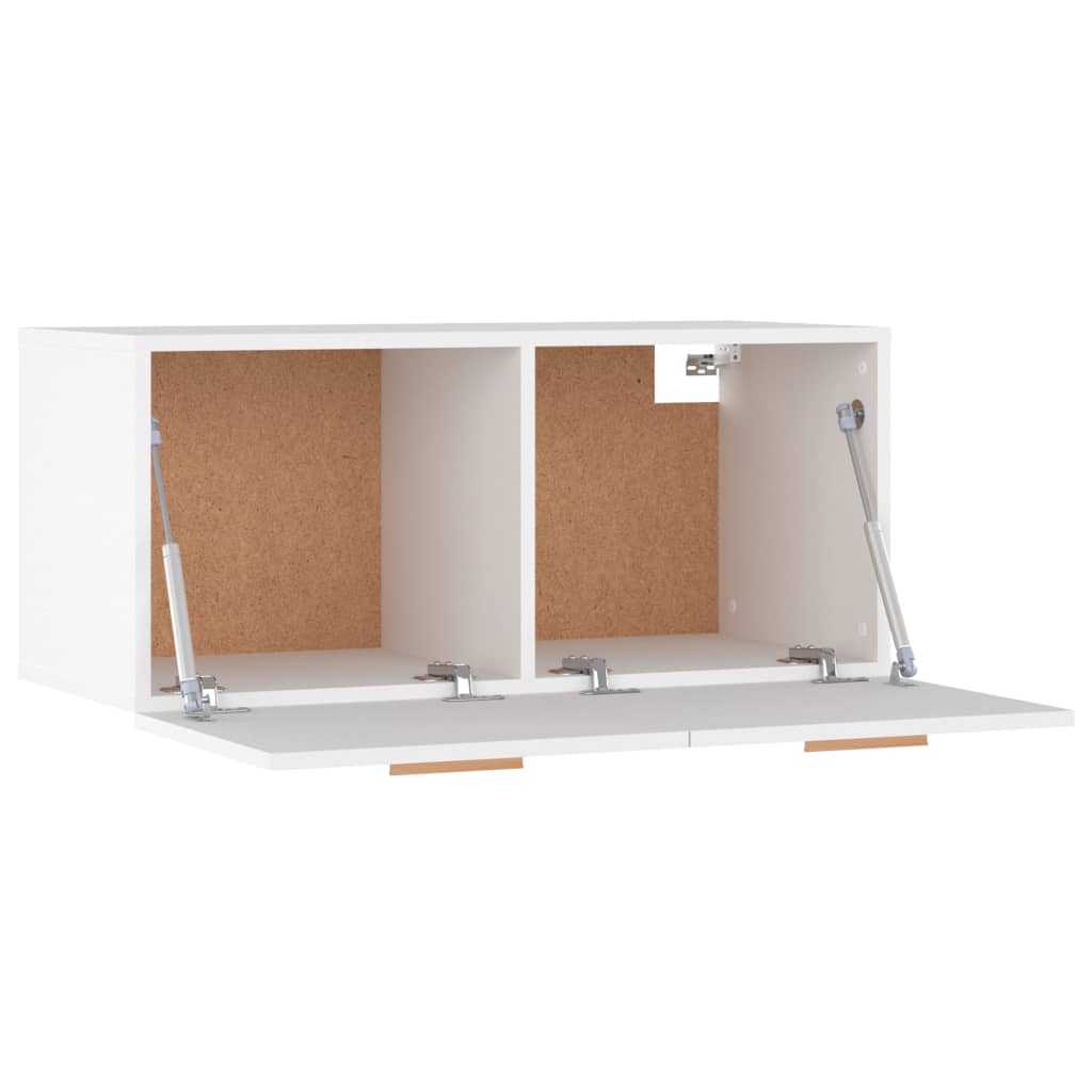 Wandschrank Weiß 80x35x36,5 cm Holzwerkstoff