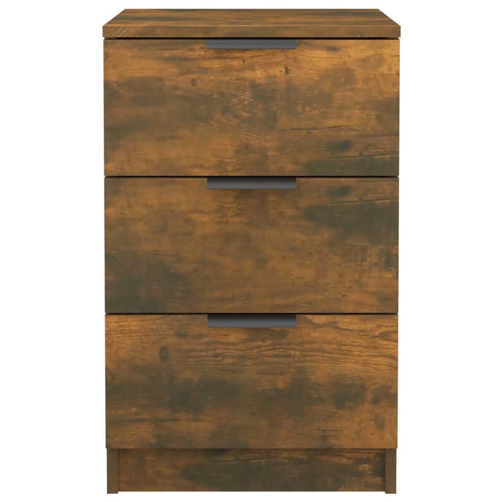 Bedside table smoked oak 40x36x65 cm