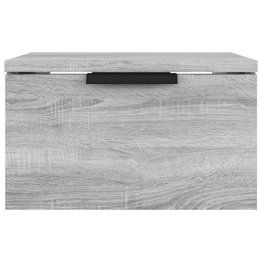 Wall Bedside Tables 2 pcs. Gray Sonoma 34x30x20 cm