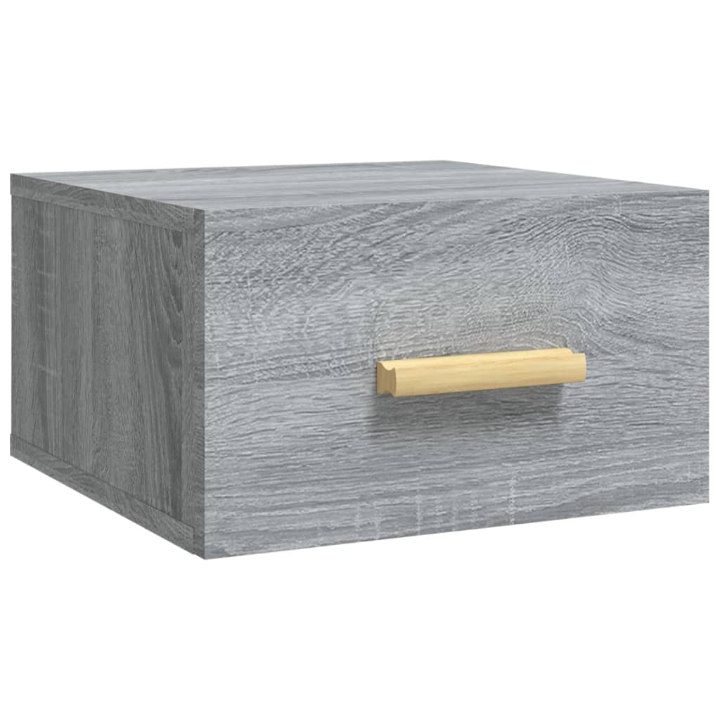 Wall Bedside Tables 2 pcs. Gray Sonoma 35x35x20 cm