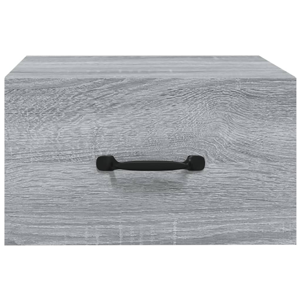 Wall Bedside Tables 2 pcs. Gray Sonoma 35x35x20 cm