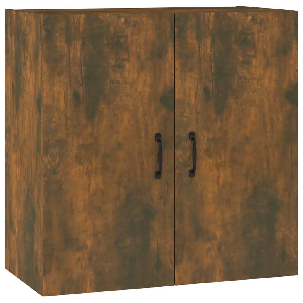 Armoire murale chêne fumé 60x31x60 cm matériau bois