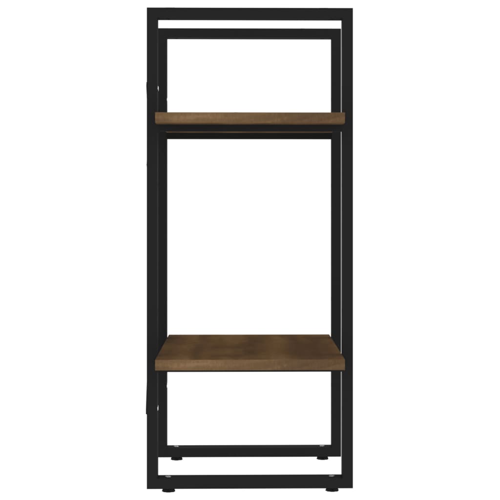 Bookcase 2 compartments brown oak look 40x30x70cm wood material