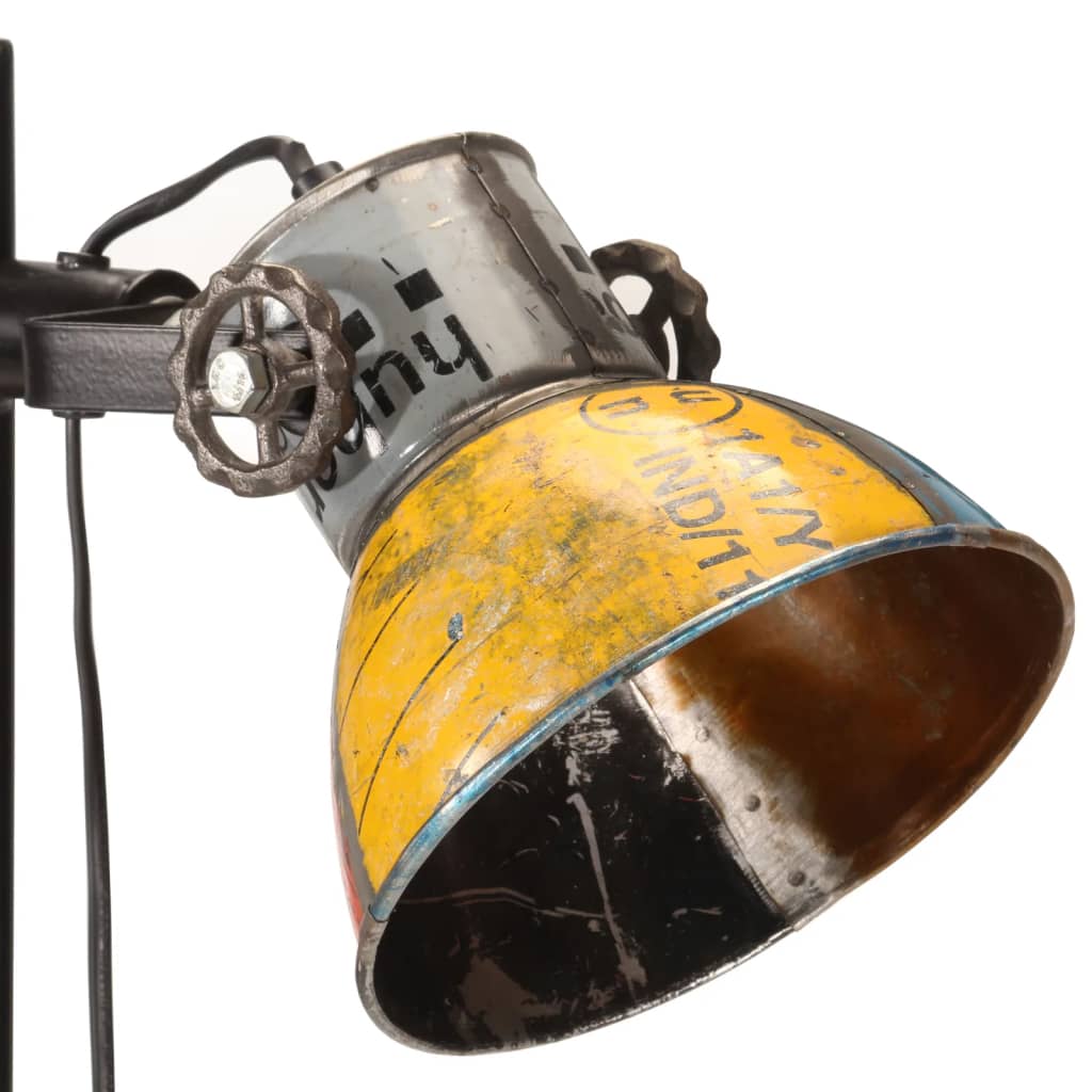 Floor lamp with 2 lampshades multicolored E27