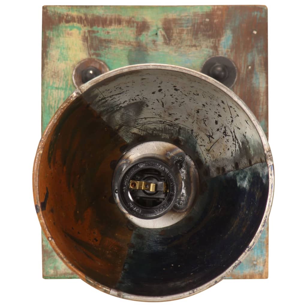Applique murale style industriel multicolore ronde E27