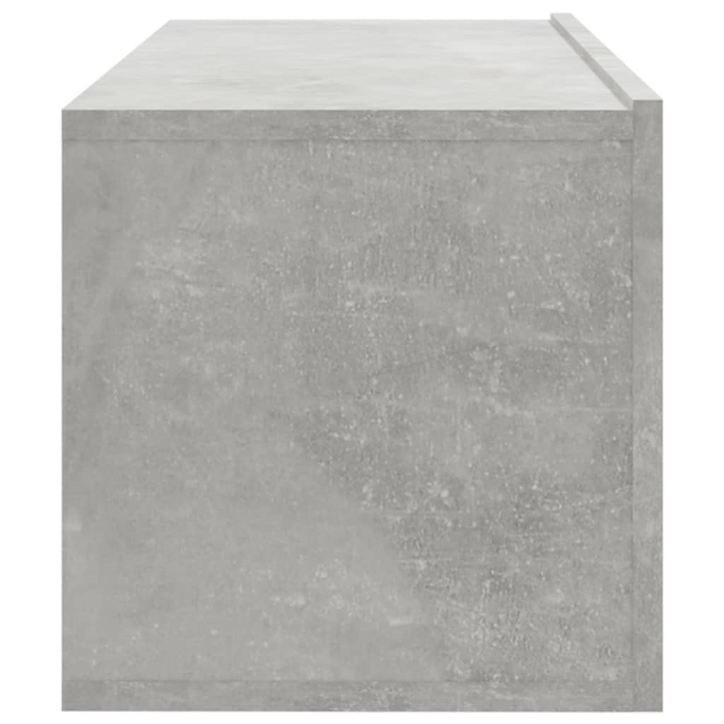 TV wall cabinets 4 pcs. Concrete grey 100x30x30 cm