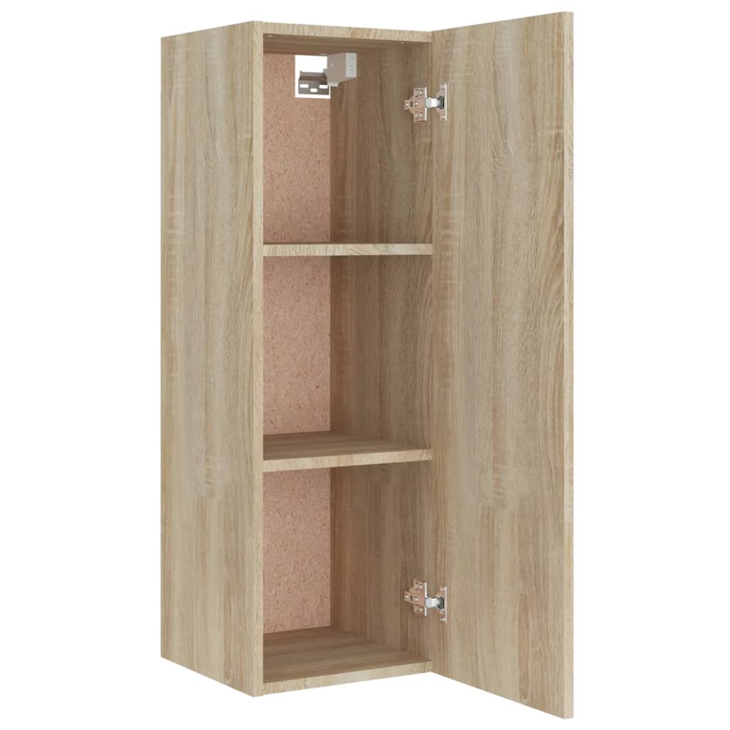 Ensemble de meubles TV 4 pièces en bois de chêne Sonoma