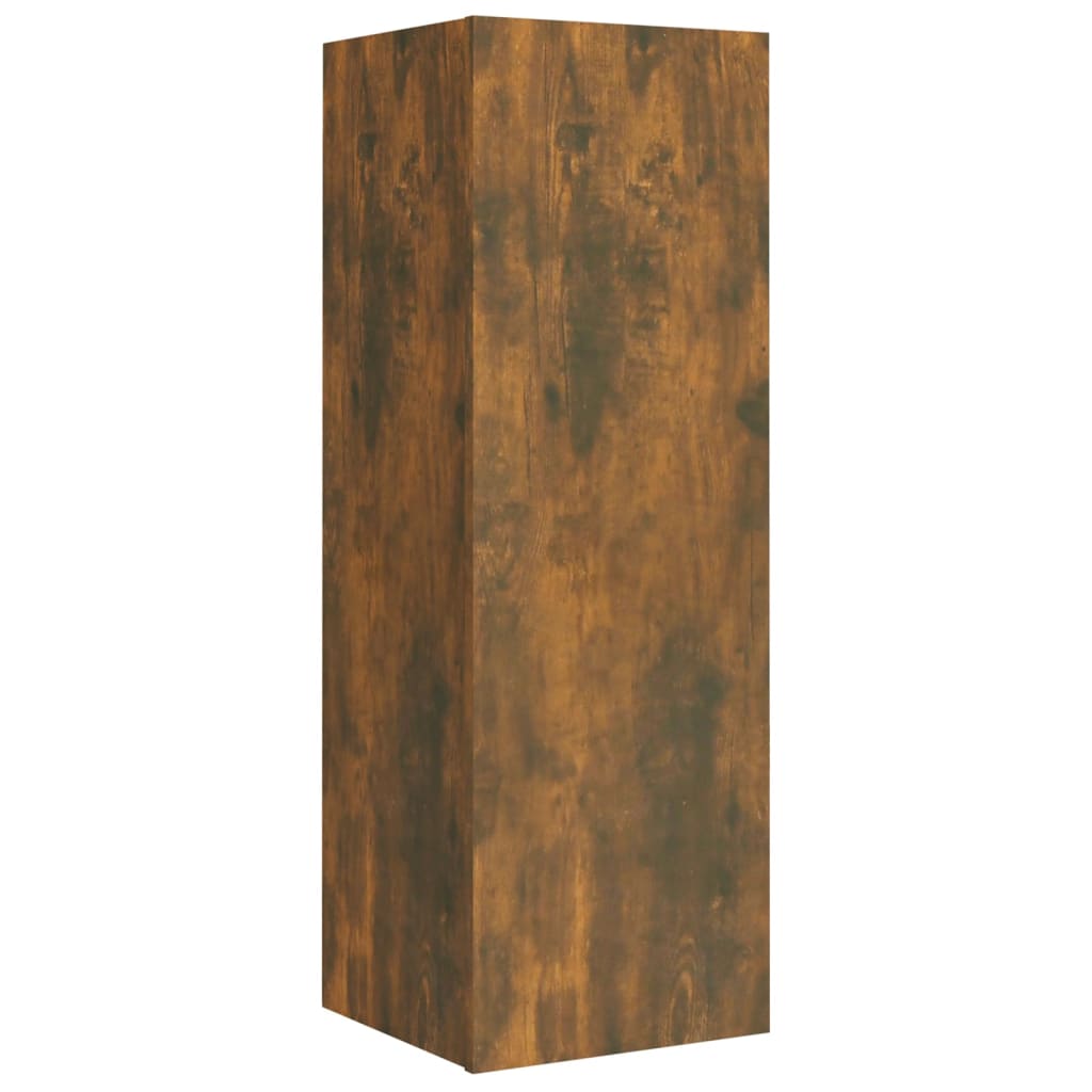Ensemble de meubles TV 4 pièces en bois de chêne fumé