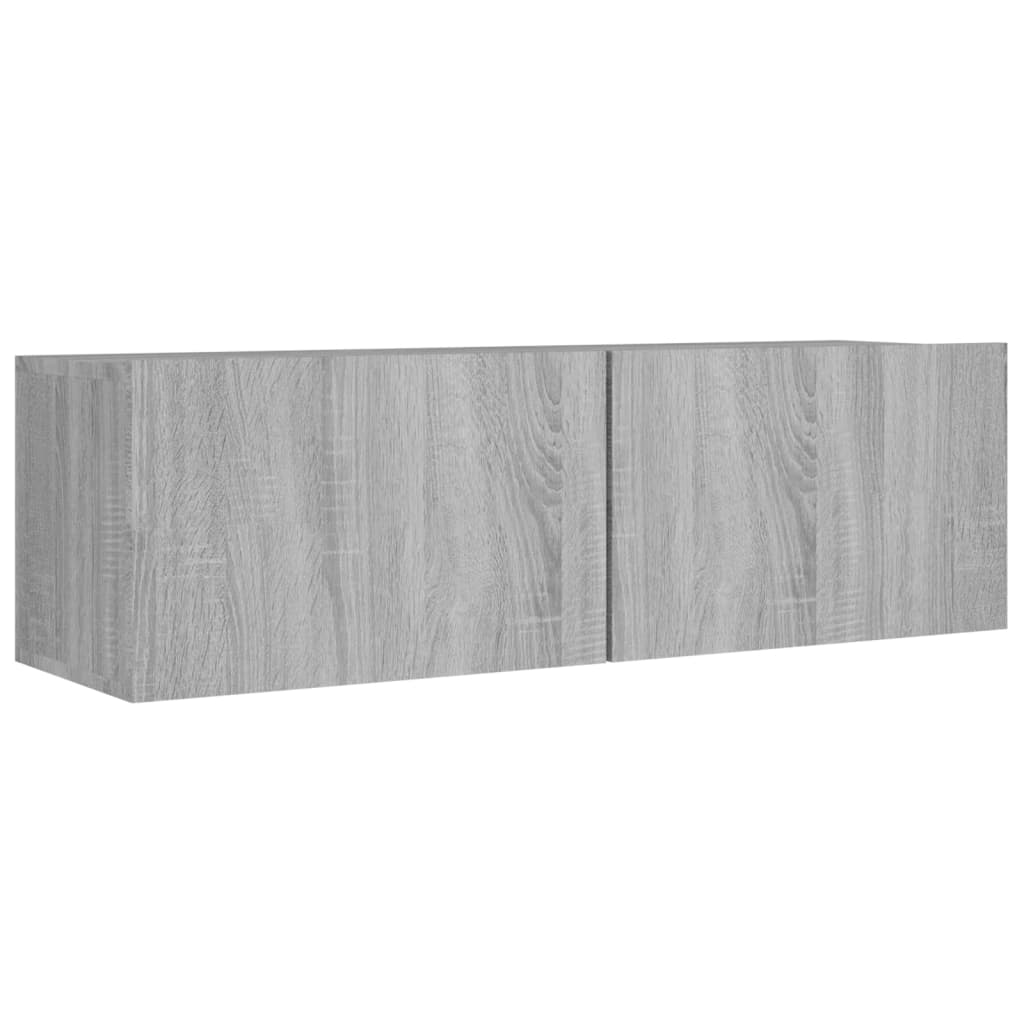 Ensemble de meubles TV 4 pièces, en bois de Sonoma gris