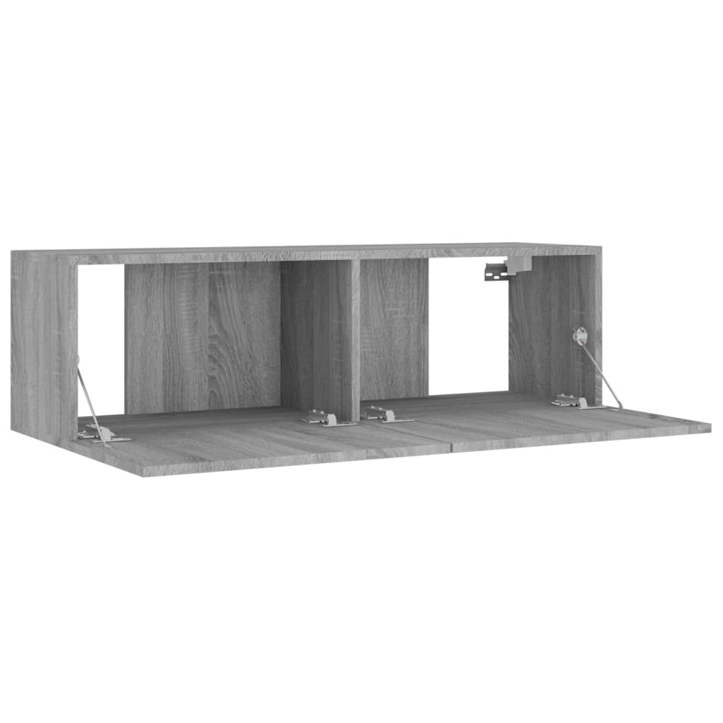 Ensemble de meubles TV 4 pièces, en bois de Sonoma gris