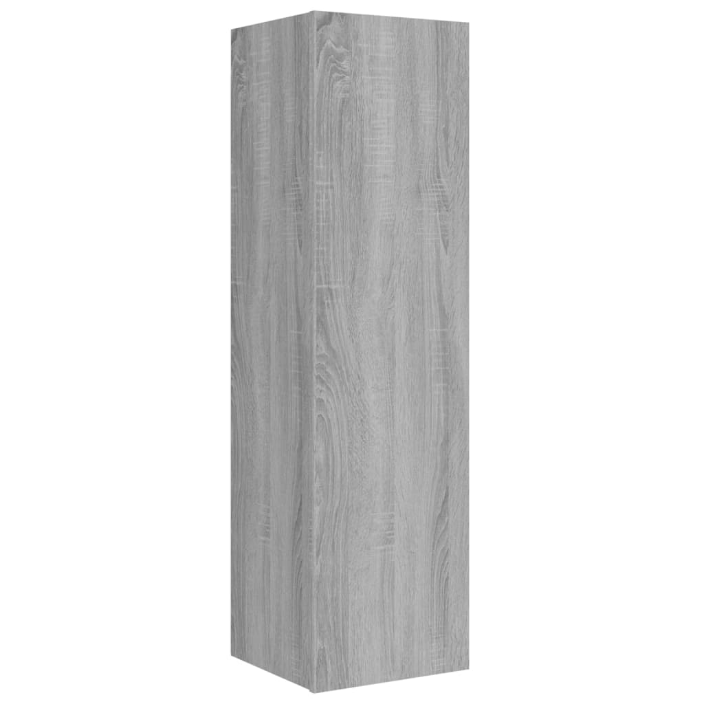 Ensemble de meubles TV 4 pièces, en bois de Sonoma gris