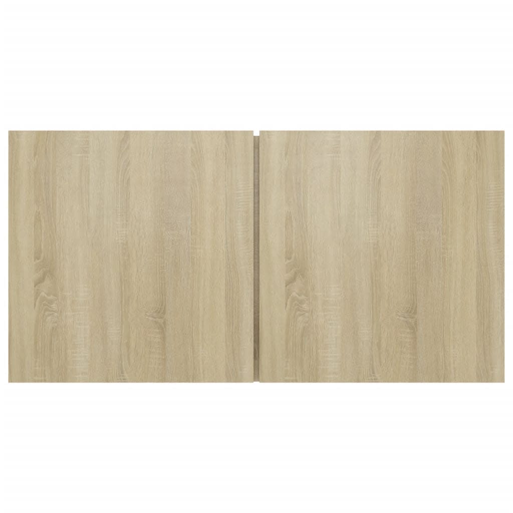 Ensemble de meubles TV 4 pièces en bois de chêne Sonoma