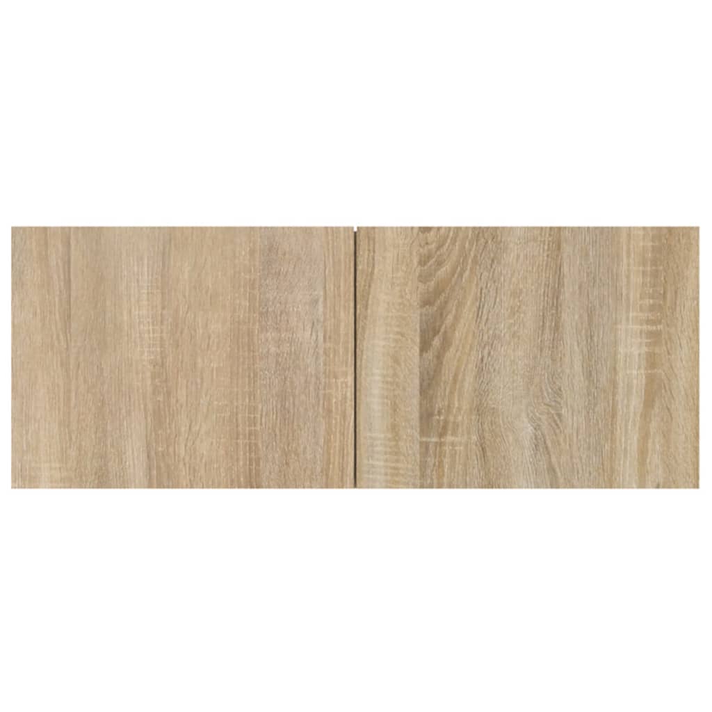Ensemble de meubles TV 4 pièces en bois de chêne Sonoma