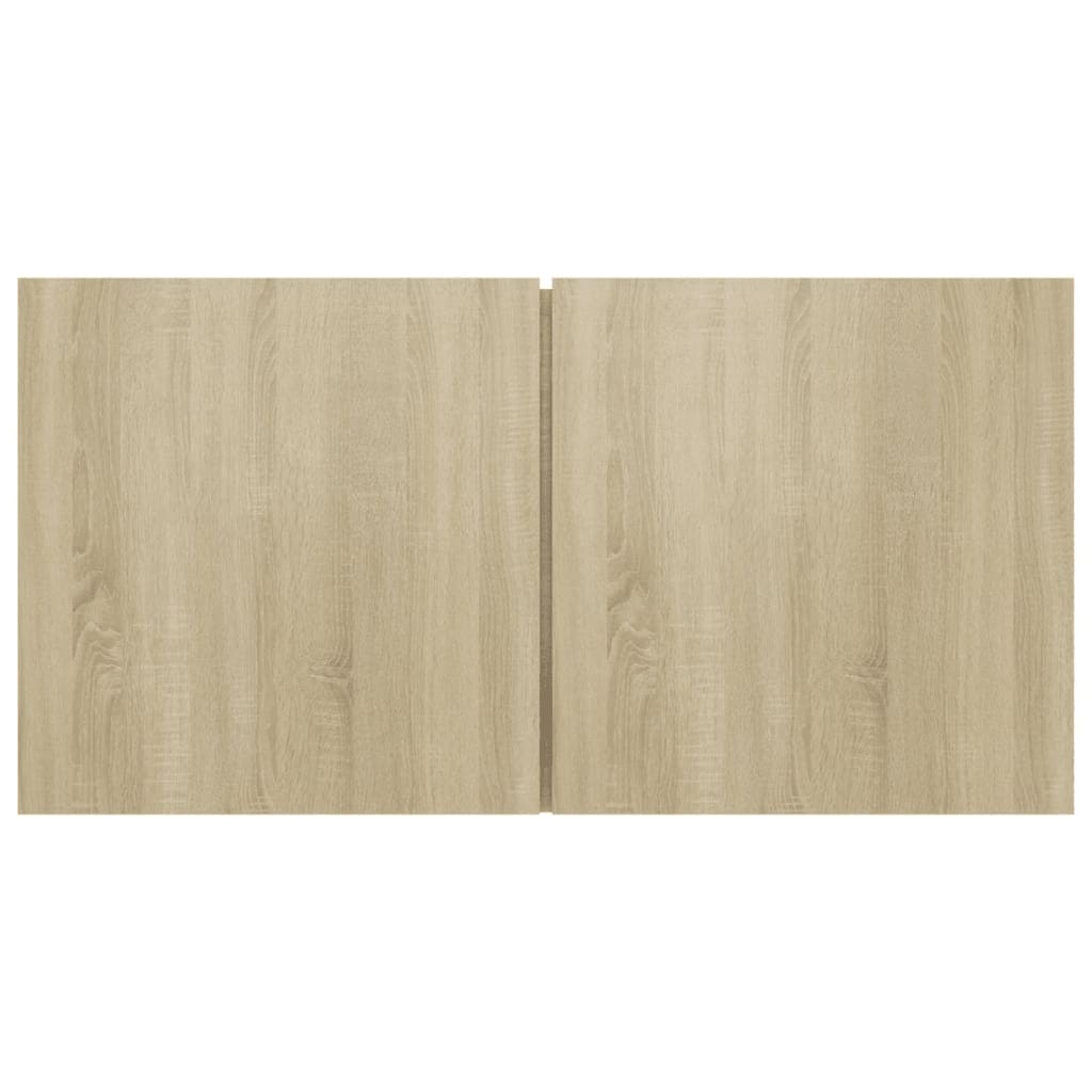 Ensemble de meubles TV 4 pièces en bois de chêne Sonoma
