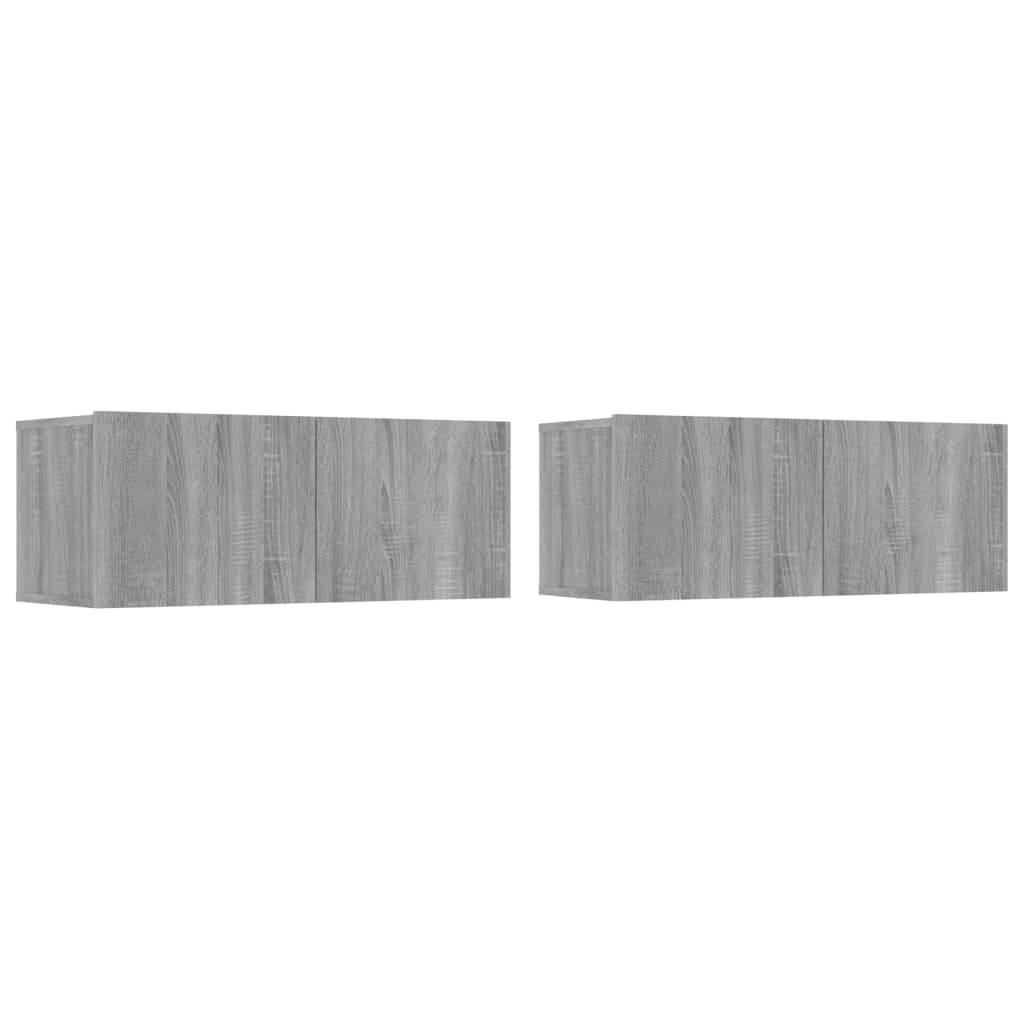 Ensemble de meubles TV 4 pièces, en bois de Sonoma gris