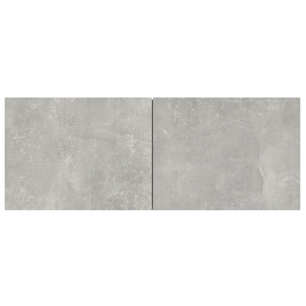 Ensemble de meubles TV 6 pièces en béton gris à base de bois