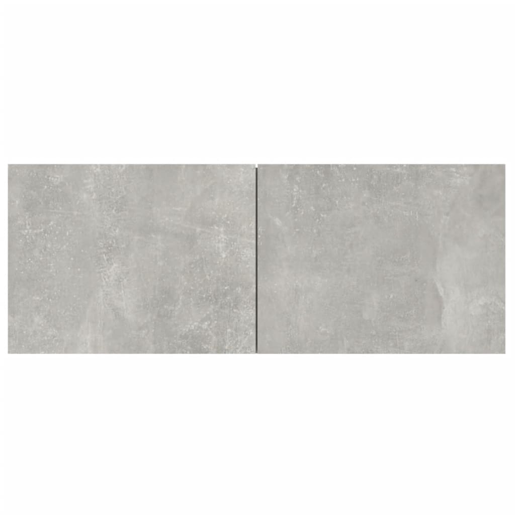 Ensemble de meubles TV 5 pièces en béton gris à base de bois