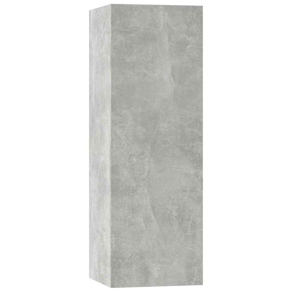 Ensemble de meubles TV 5 pièces en béton gris à base de bois