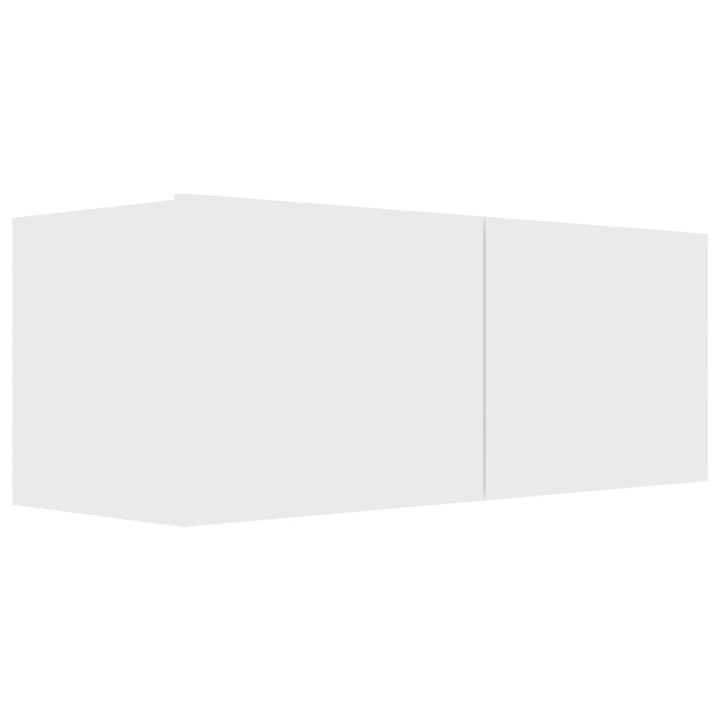 Ensemble de meubles TV 3 pièces en bois blanc