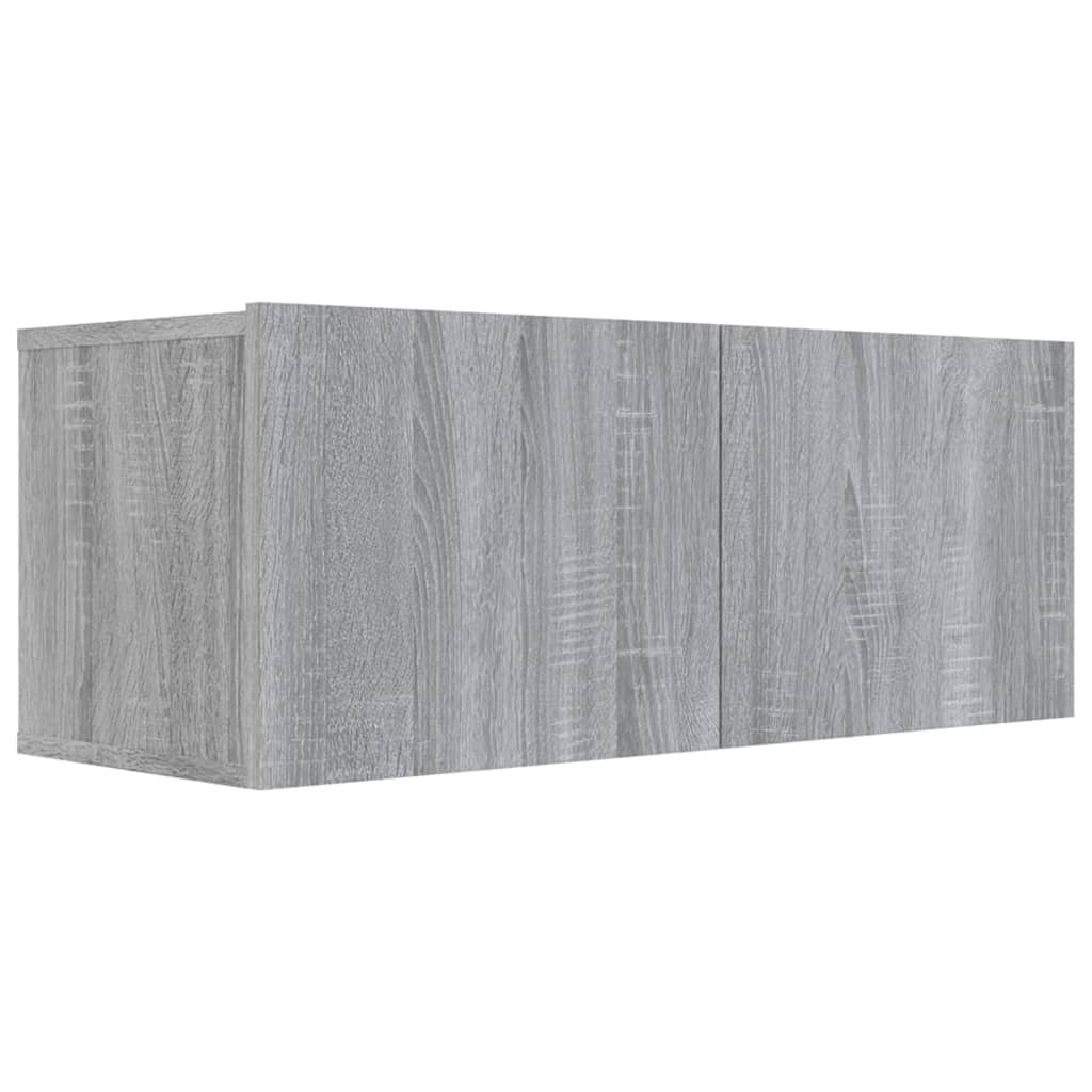 Ensemble de meubles TV 3 pièces, en bois de Sonoma gris