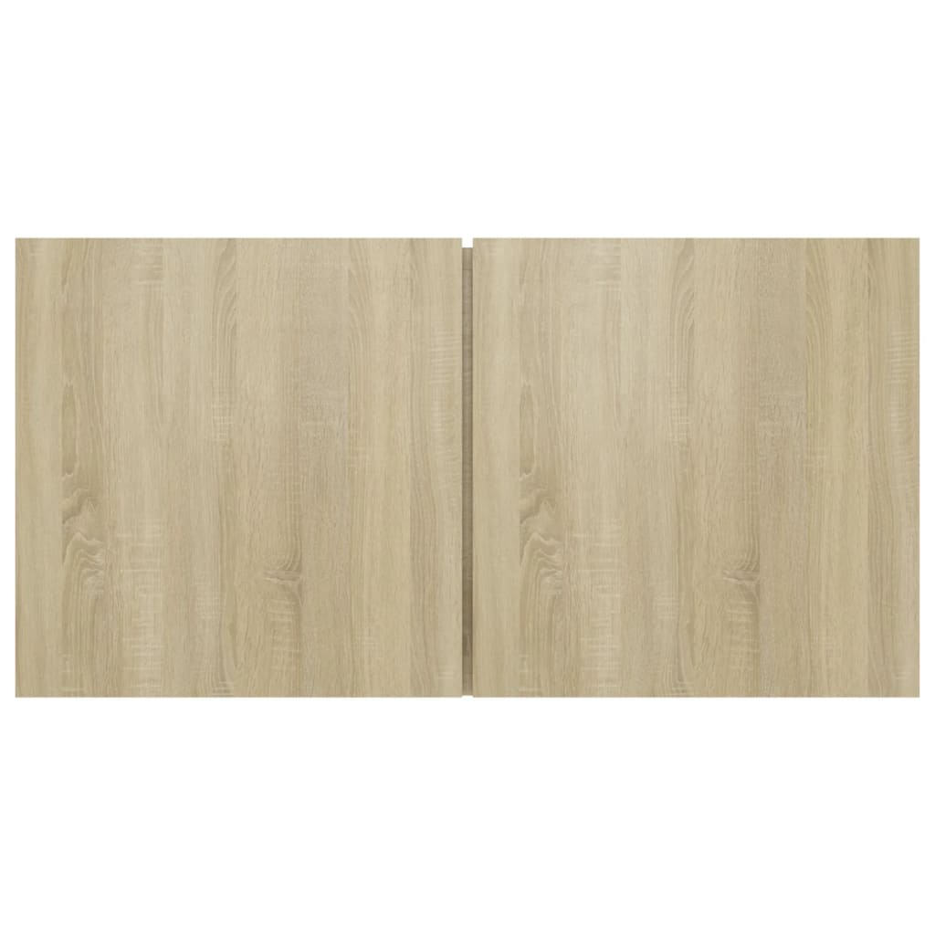 Ensemble de meubles TV 4 pièces en bois de chêne Sonoma