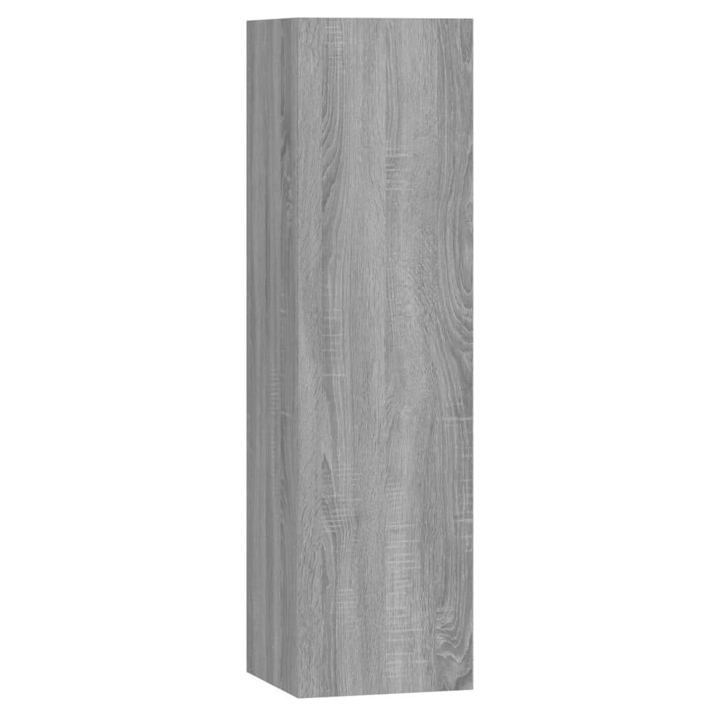Ensemble de meubles TV 4 pièces, en bois de Sonoma gris