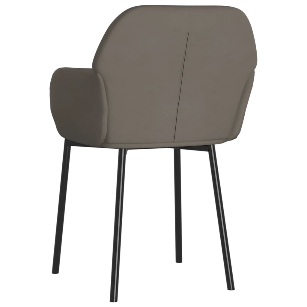 Dining chairs 2 pcs. Dark grey velvet