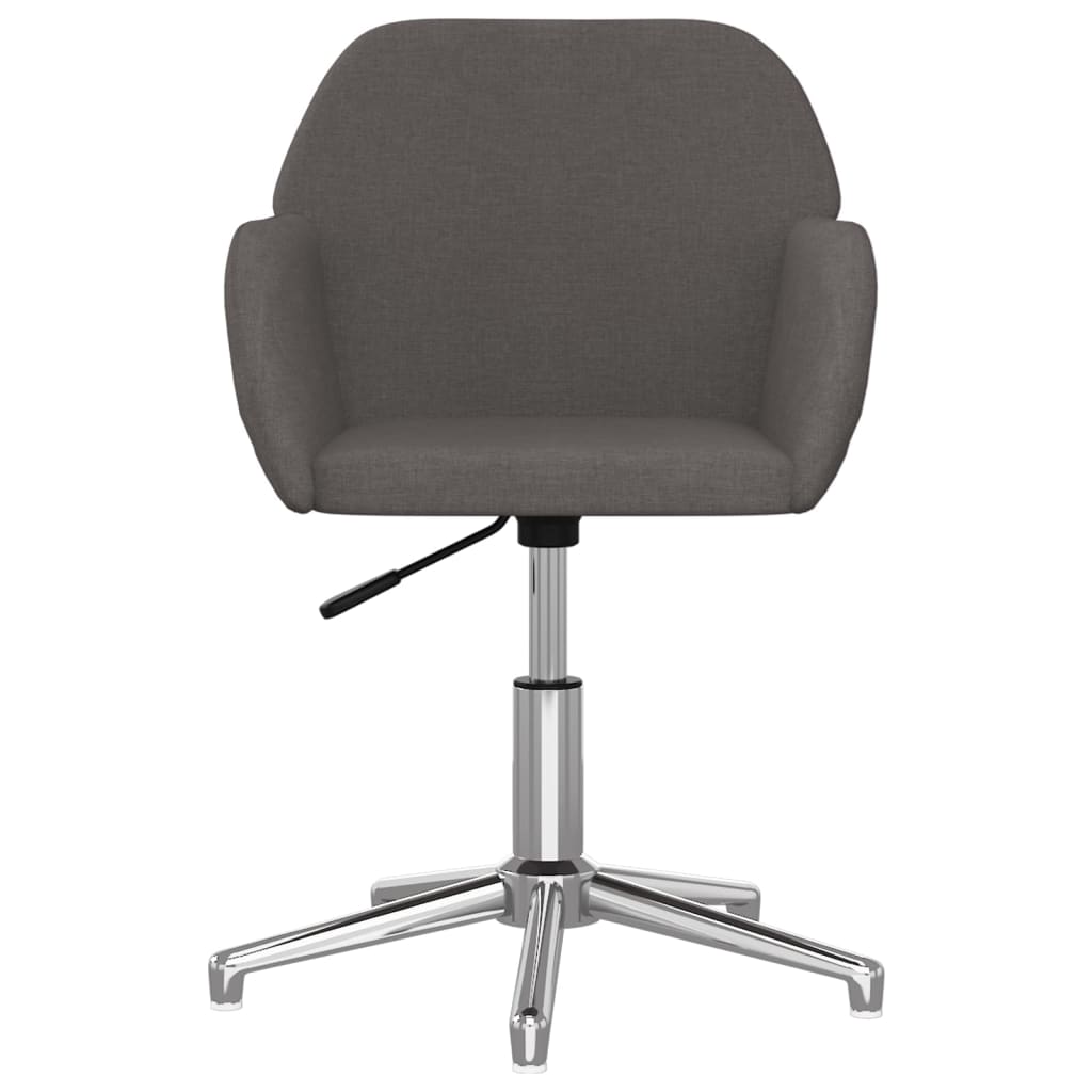 Office chair swivel dark grey fabric