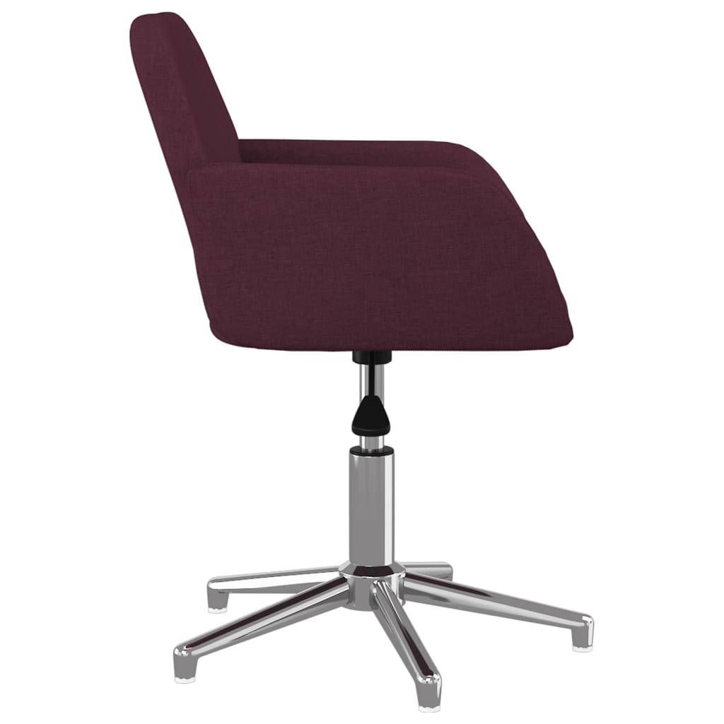Bürostuhl Drehbar Lila Stoff
