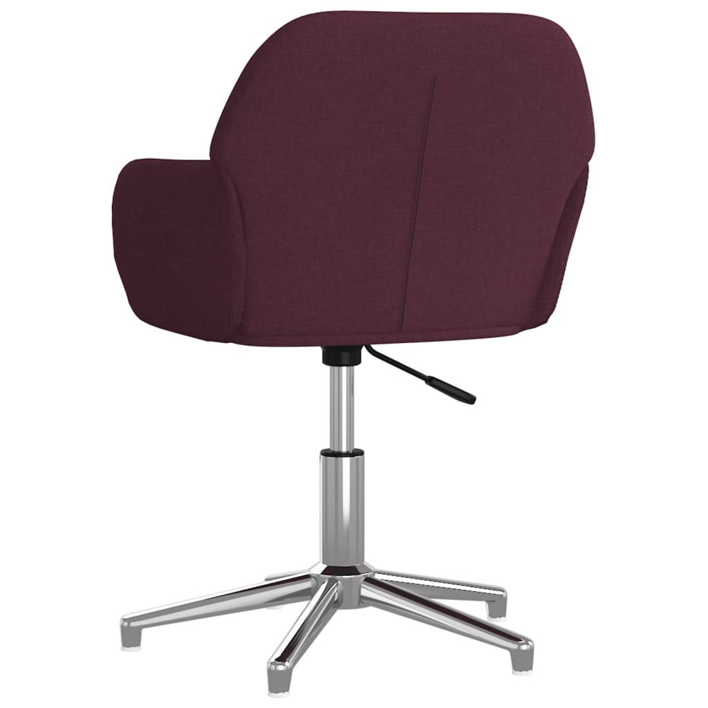 Bürostuhl Drehbar Lila Stoff
