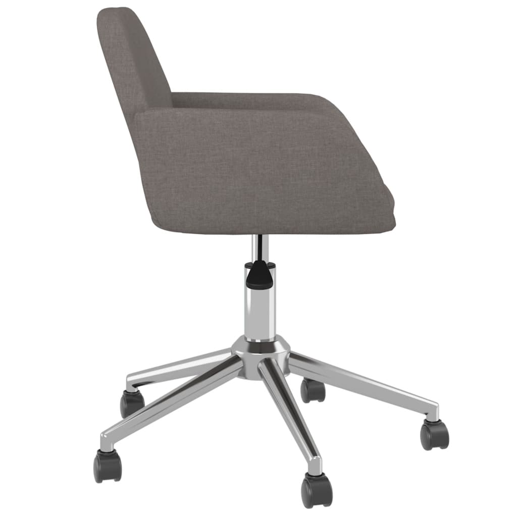 Office chair swivel dark grey fabric