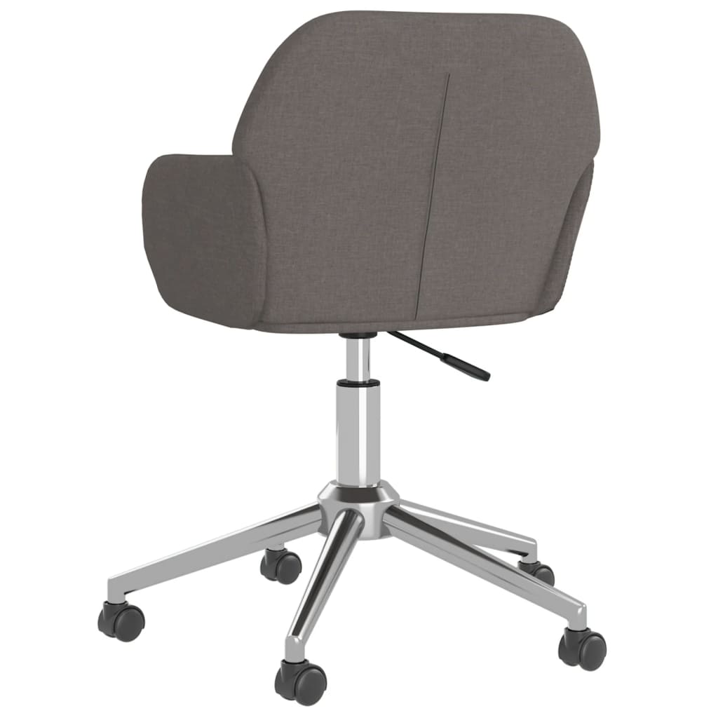 Office chair swivel dark grey fabric