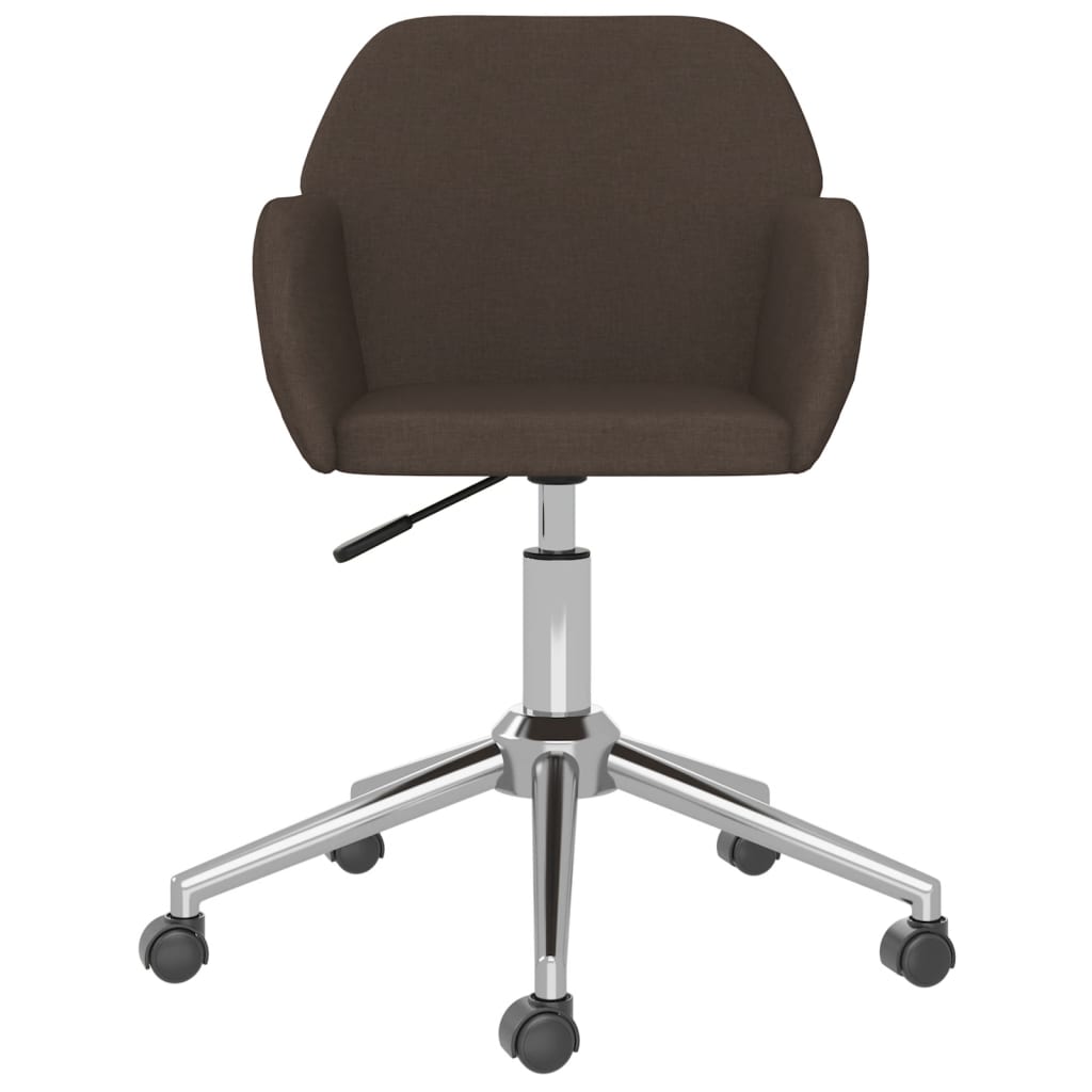 Bürostuhl Drehbar Dunkelbraun Stoff