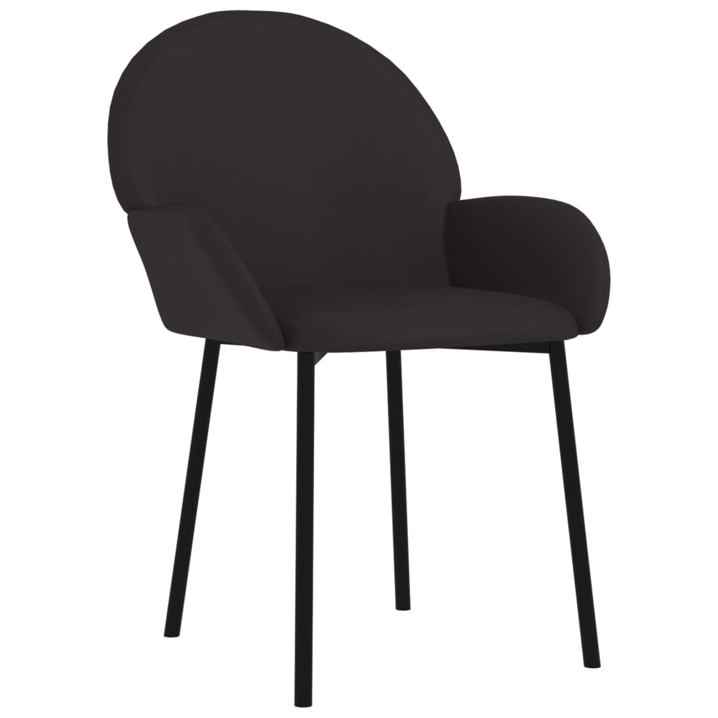 Dining Chairs 2 pcs. Black Faux Leather