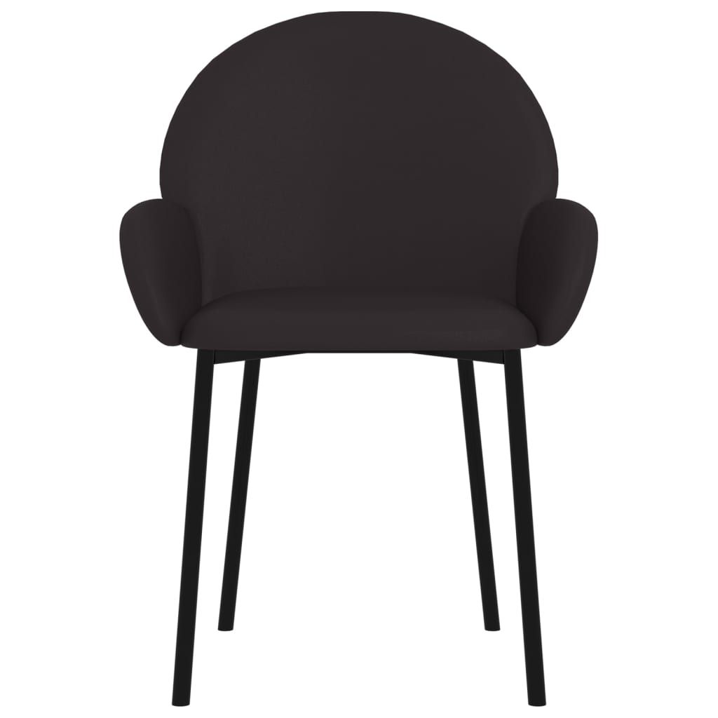 Dining Chairs 2 pcs. Black Faux Leather