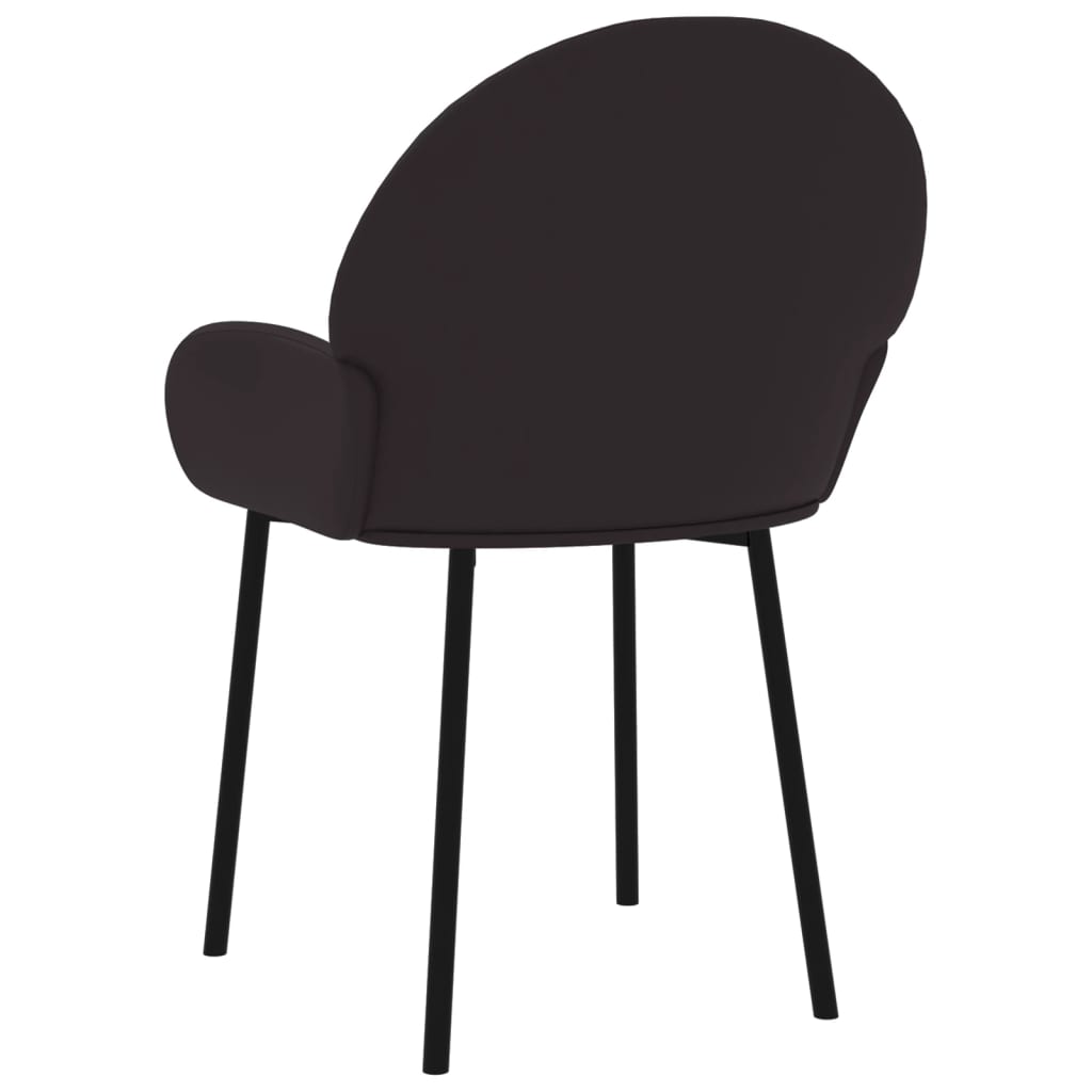 Dining Chairs 2 pcs. Black Faux Leather
