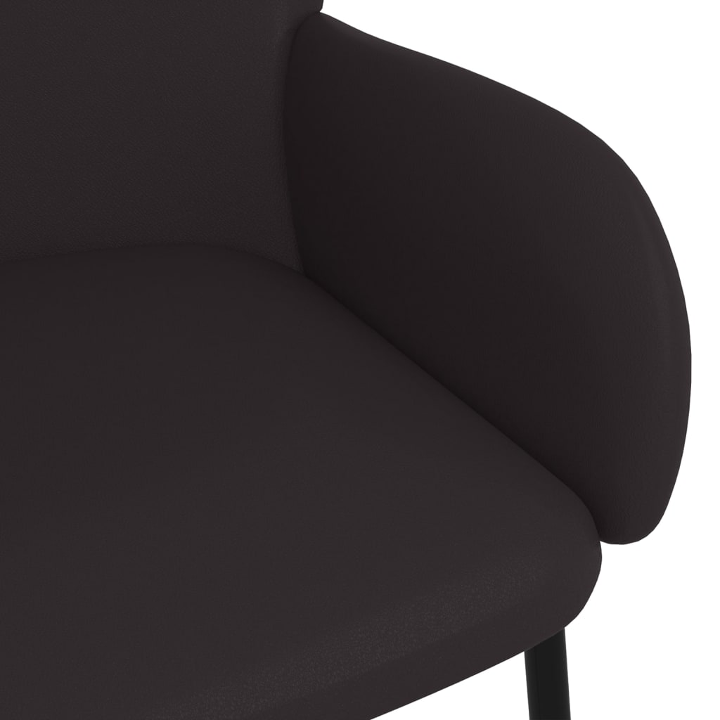 Dining Chairs 2 pcs. Black Faux Leather